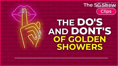 golden shower video|The Do's and Dont's of Golden Showers .